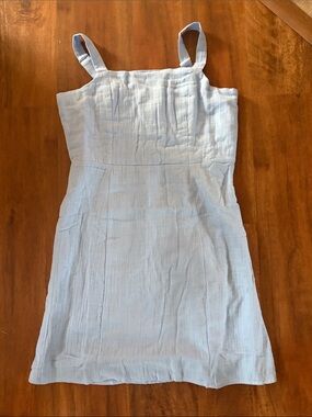 Light Blue Girls' Sundress Tank Top - Kids Bottoms